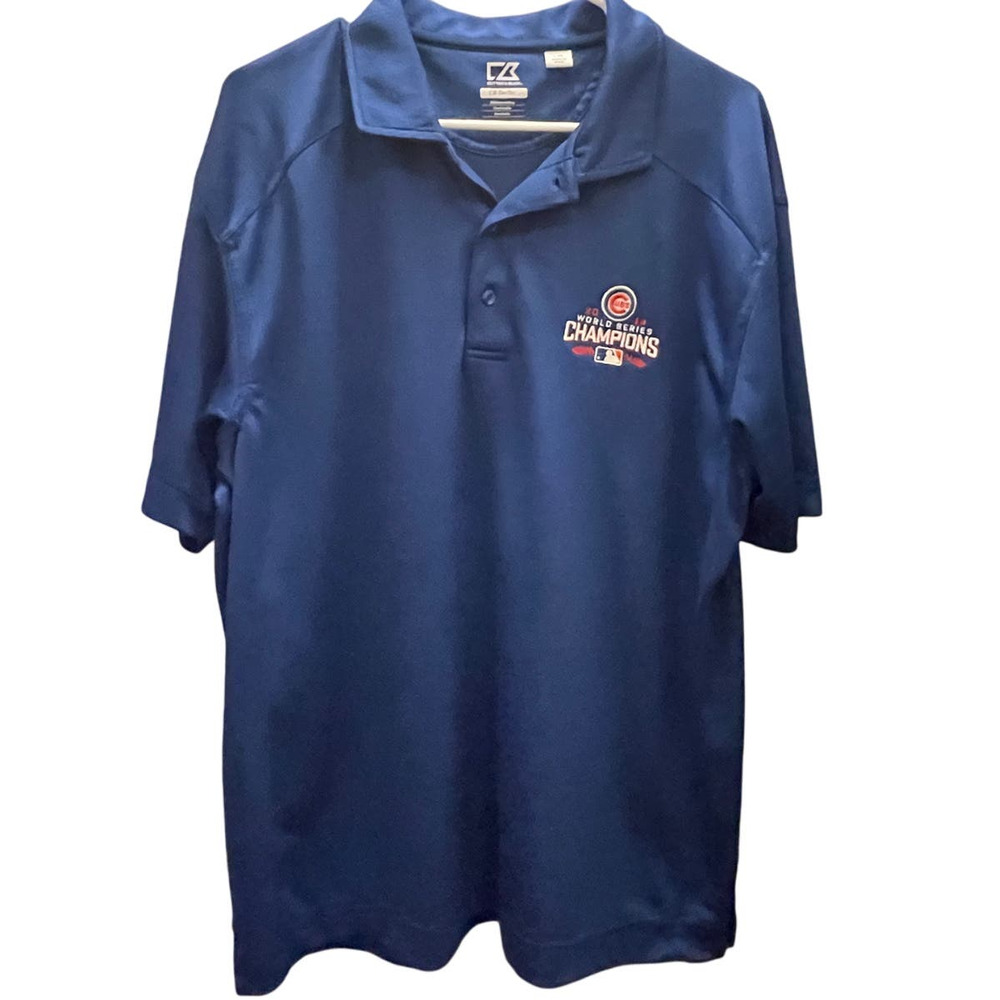 Cubs 2016 World Series Champions Polo Size Large Cutter and Buck